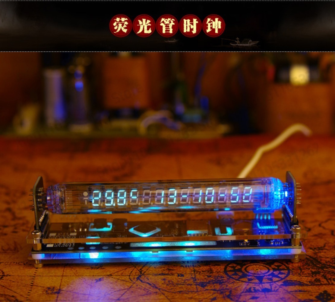 VFD-fluorescentiebuisklok IV-2 - Retro Gaming Youtube recensie en prijs