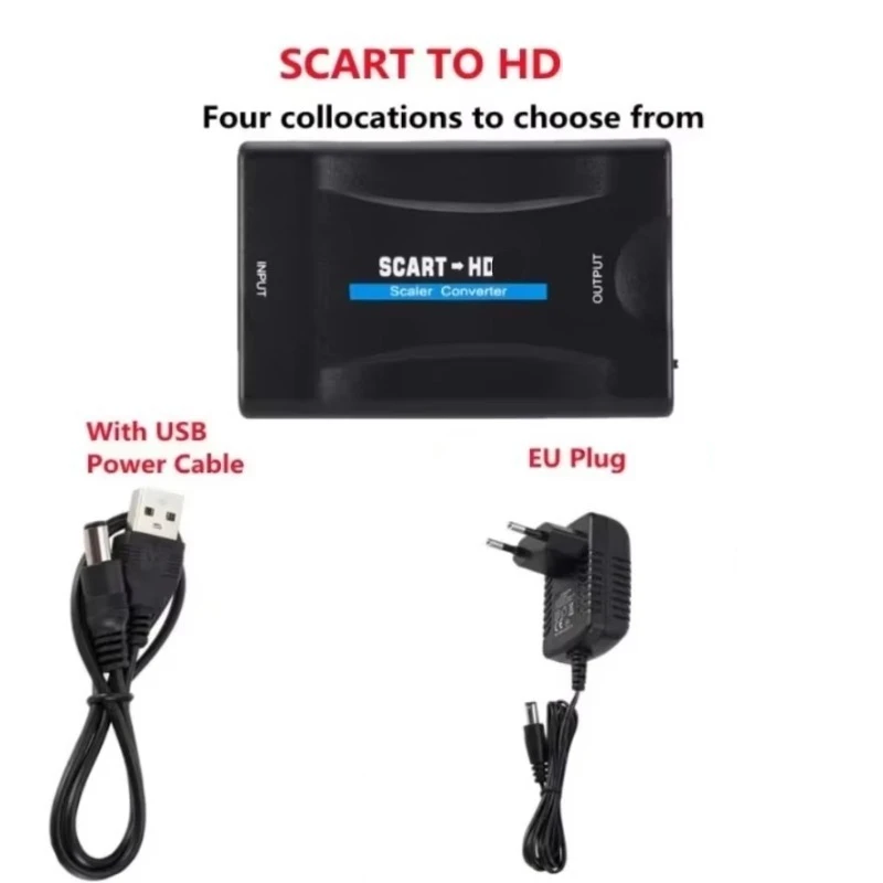 USB-aangedreven SCART naar HD- - Scart To Hdmi recensie en prijs
